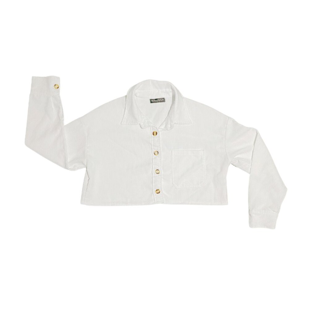 White Corduroy Crop